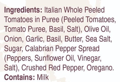 (2-pack), Always Fresh, Two Servings, Spicy Pomodoro Gourmet Pasta Sauce Le Sauce & Co. Imported Italian San Marzano