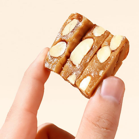 Tiny Poke 3.8 oz (108 Almond Toffee Candy, Hard Caramel Candy with Almonds, Individually Wrapped, g)
