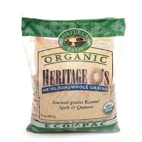 Nature's Path Organic Heritage O's Heirloom Whole Grains Cereal, Ancient Grains Kamut,