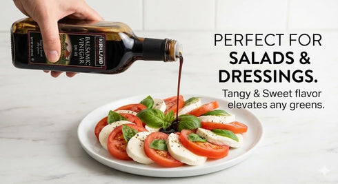 kirkland 1 (33.8 oz) 67 Organic Balsamic Vinegar of Modena - Liter - PGI Certified Italian - Premium Aged - Servings