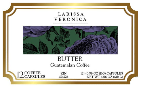 Larissa Veronica (12 571578) 3 Pack Butter Guatemalan Coffee (Single Serve K-Cup Pods) (Gourmet, Naturally Flavored