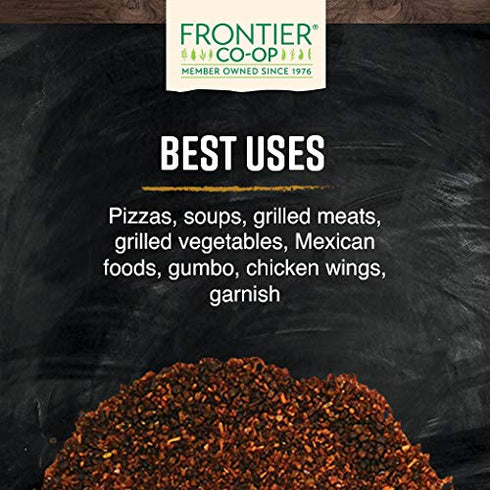 1 lb Frontier Co-op Organic Chili Powder, Bulk Bag - Medium Roasted Red Chili Powder - Kosher, Non-Irradiated - Ground