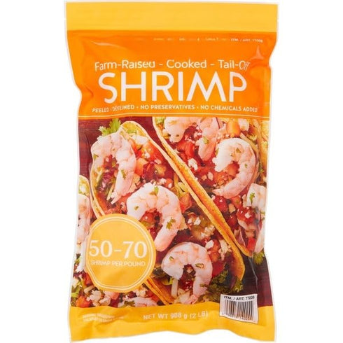 Generic Cooked Shrimp, Tail-Off, 50/70 Count , Fully cooked, peeled, and deveined shrimp