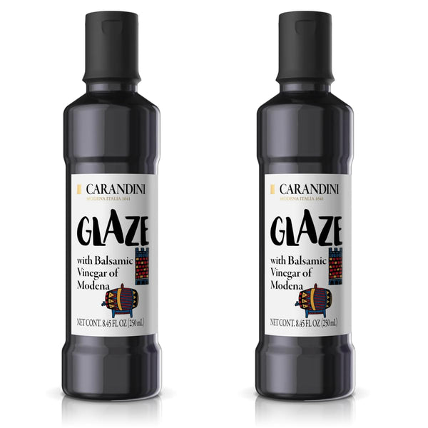 CARANDINI Glaze with Balsamic Vinegar of Modena Non-GMO, Vegan, Gluten-Free, Made Without