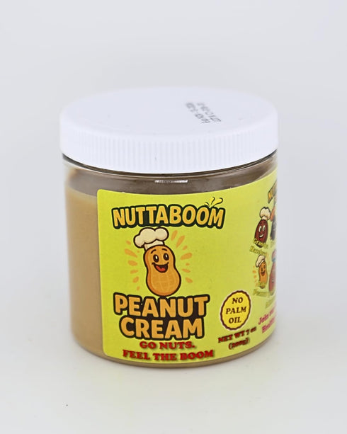 Nuttaboom Peanut Cream Spread Natural Nut Butter with Shea Butter & Organic Coconut