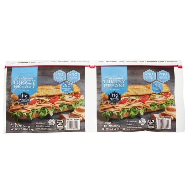 Generic Oven Roasted Sliced Turkey Breast, Fully Cooked, Deli-Style Sliced Turkey, Ready to