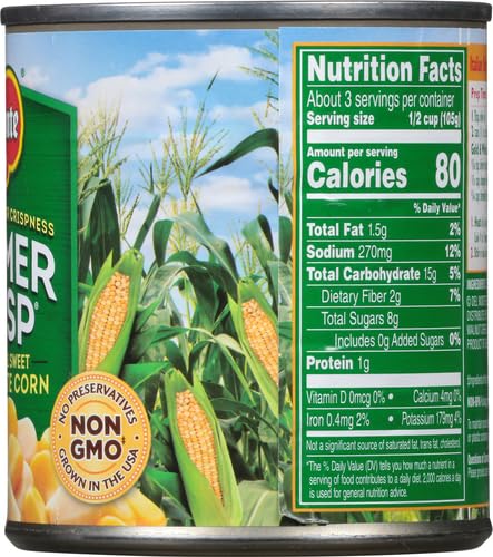 Summer 11 oz Del Monte Crisp Whole Kernel Gold and White Corn, Can