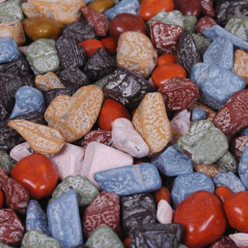 (1LB) Bayside Candy Milk Chocolate Rocks - Milk Chocolate Covered Rocks - Candy Coated Rock Candy Chunks