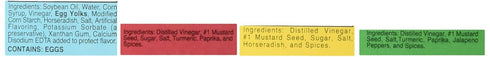 Woeber's 4 (1) (1) (1) (1) 16 Oz. Sandwich Pal Flavor Variety Bundle: Horseradish Mustard, Sweet & Spicy Mustard