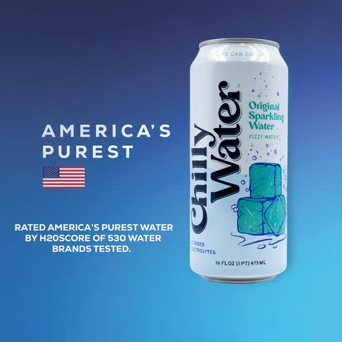 Chilly Water 16oz (6 Pack 16oz Purified - Cans - Sparkling - Cans, Sparkling Water)