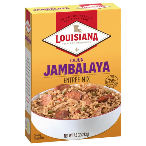 8 oz (Pack 12) Louisiana Fish Fry Products Cajun Jambalaya Entree Mix