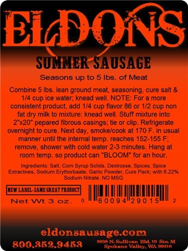 Eldons Sausage and Jerky Supply Eldon's Premium Smoked Summer Sausage Seasoning