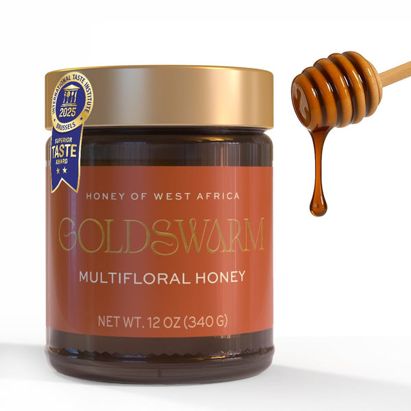 Goldswarm Premium Raw Honey Pure & 100% Natural Multifloral Exotic Honey from