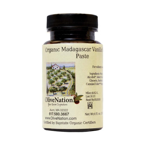 Organic Vanilla Bean Paste Purée - Non-GMO, Gluten Free, Kosher, Vegan - 8 ounces