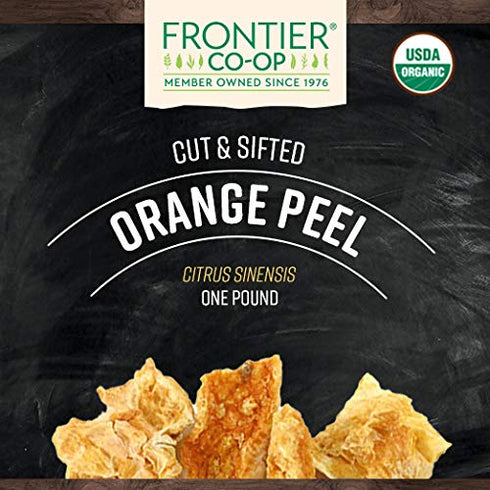 1 lb Frontier Co-op Organic Bulk Orange Peel