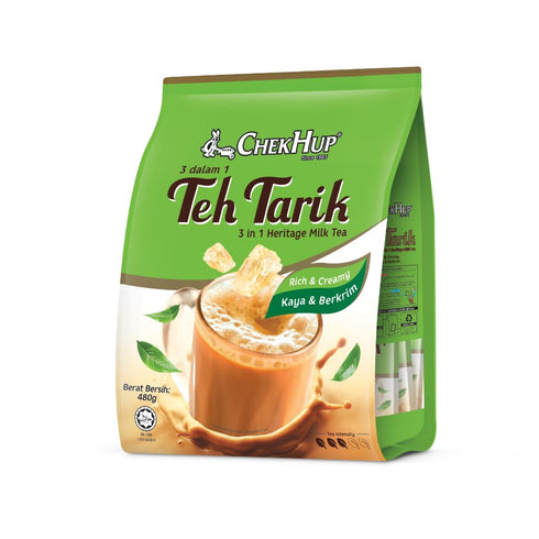 Chek Hup 3 1 Aftertaste/12s 40g Teh Tarik In Instant Milk Tea Beverage/Fragrant Black Tea With Premium Rock