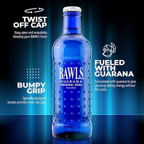 Bawls Pack, Pack, 10oz 12 Pack Zero Variety Guarana Drink, Guarana Soda, Guarana Fueled Soda for Energy, High Energy