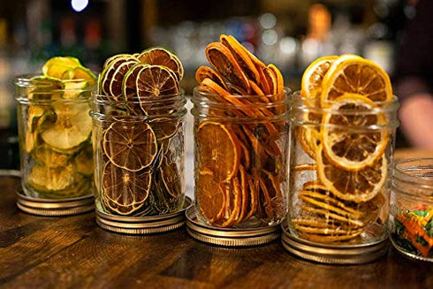 3oz, 50+ Cocktail Garnish Co. Dehydrated Lemon Wheels, Slices