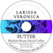 Larissa Veronica Butter Medium Roast Decaf Coffee (Single Serve K-Cup Pods) (Gourmet, Naturally Flavored,