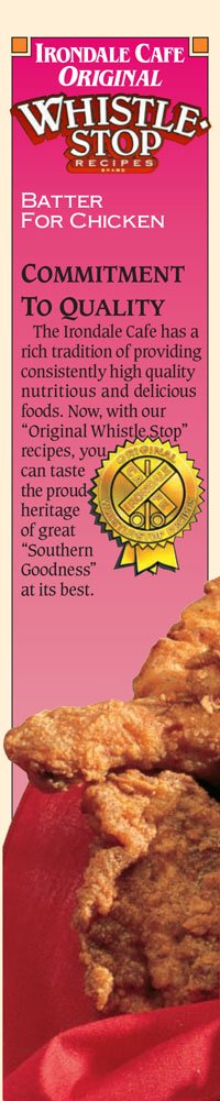 9-oz 6 Original WhistleStop Cafe Recipes | Batter Mix for Chicken, Baked or Fried | | Case