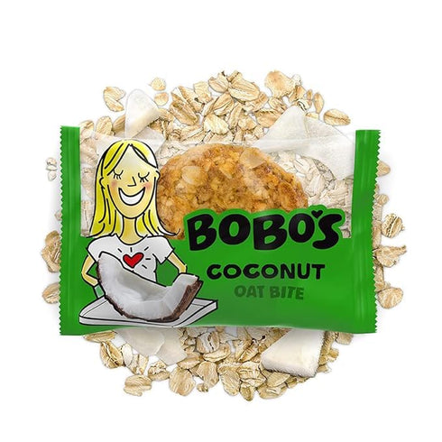 (30 Bobo's Coconut Oat Bites, Simple Ingredients, Whole Grain Oats, Plant Based, Non-GMO, Gluten Free Breakfast Bars