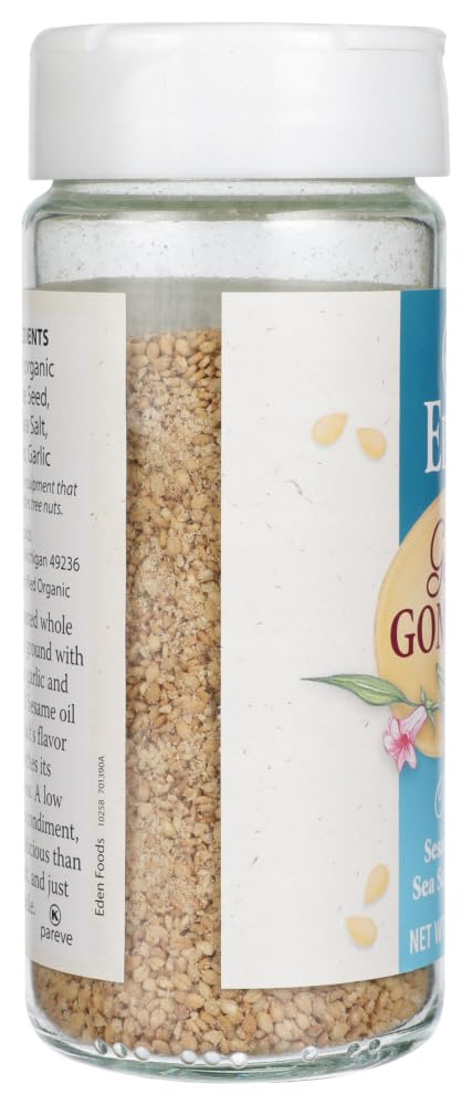 Eden 3.5 6 case6 Foods Organic Garlic Gomasio - Sesame Salt, Ounce - per