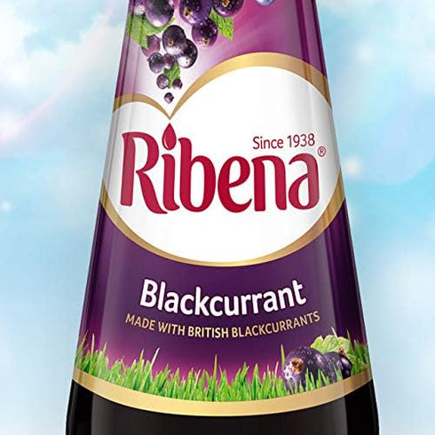 Ribena 850 ml (Pack 4) Original Blackcurrant Drink, Bottles