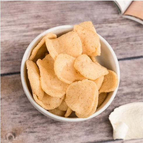 Generic 1 Pack 100 - Shrimp Thai Gourmet Fried Chips - Banh Phong Vi Tom - g per Can - Product of Thailand