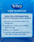 24 Tetley Black Tea, Iced Tea Blend, Family Size, Round Tea Bags