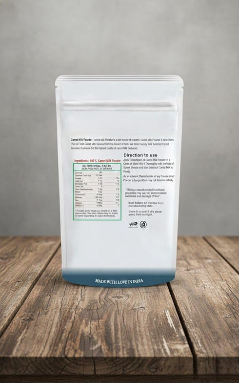 Generic 100 3.53 Naturall Camel Milk Powder | Freeze Dried, Gluten Free, No Additives, No Preservatives - GM, Ounce