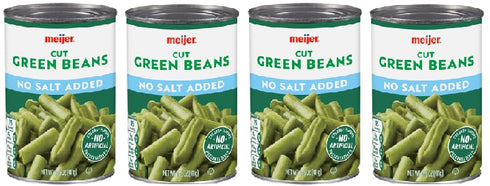 Generic Cut Green Beans No salt Added (4 Cans, 14.5 oz. Each)