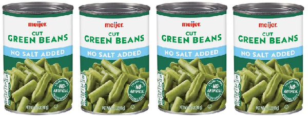 Generic Cut Green Beans No salt Added (4 Cans, 14.5 oz. Each)