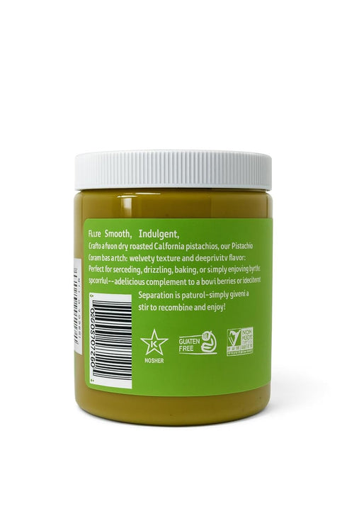 21 oz Premium Pistachio Cream Spread Smooth & Rich Nut Butter Made from Dry-Roasted Pistachios Perfect for Baking