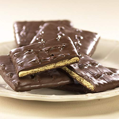 1892 15 Count, 2 Packs) Asher's Chocolates, Chocolate Covered Grahams, Gourmet Sweet and Salty Candy, Individually