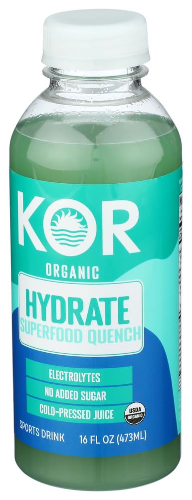 16 Oz Kor Shots, Drink Hydrate Superfood Quench Organic, Fl