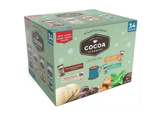 COCOA CLASSICS Cocoa Mix, Variety Pack, 34 ct.