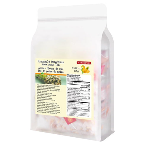 MIHUNTANG 13.22 oz15g25 packets Pineapple sweet-scented osmanthus snow pear tea of sweet flower and fruit tea drinks
