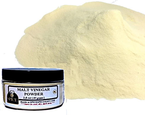 Chef Cherie Malt Vinegar Powder by Spice Specialist (3.0 oz. Jar) - KOSHER (Small