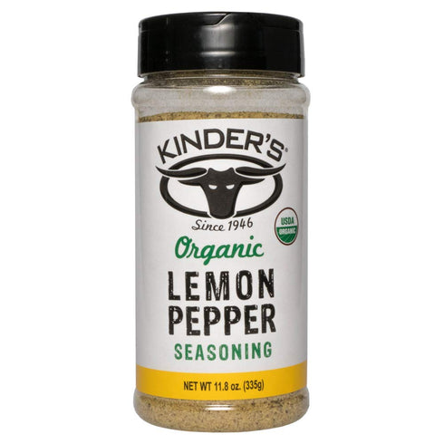 Kinder's Organic Lemon Pepper Seasoning, 11.8 OZ, One Pack