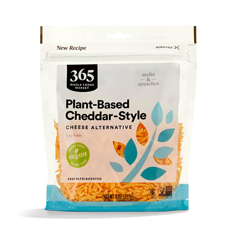 365 by Whole Foods Market Non Dairy Cheddar Cheese Shreds, 8 OZ