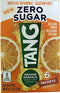 Tang ZERO SUGAR, sugar free drink mix, 6 packets, original Orange flavor,
