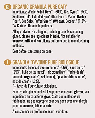 Biona 375g Organic - Granola - Pure Oaty - Crunchy