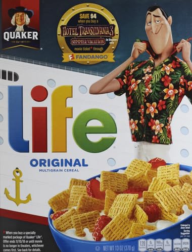 13 (Pack 1) Quaker Life Cereal, Original Ounce