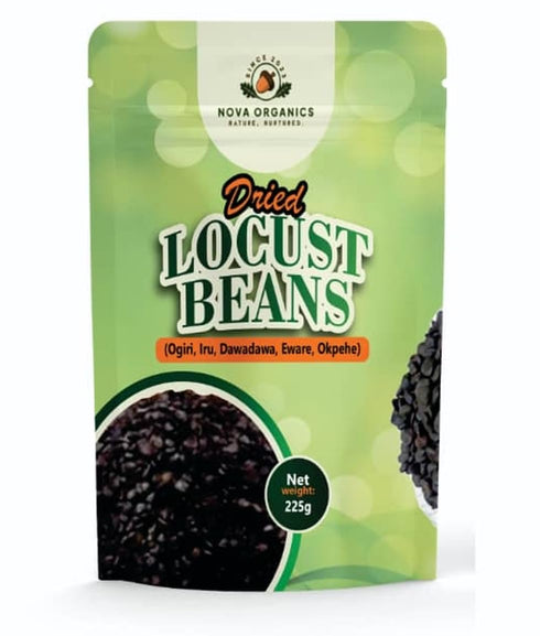 Nova Organics Dried Locust Beans (Ogiri | Iru | Dawadawa) 225g (7.9 oz)