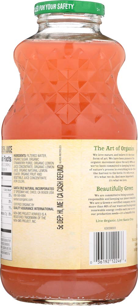 (1 32 OZ) Santa Cruz: Organic Strawberry Lemonade X FL