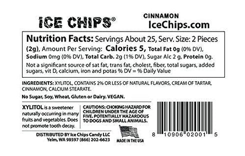 ICE CHIPS 6 Pack); Xylitol Candy Tins (Variety Low Carb, Gluten Free - includes BAND as shown