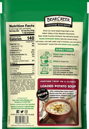 10.5 Bear Creek Soup Mix, Creamy Potato, Ounce