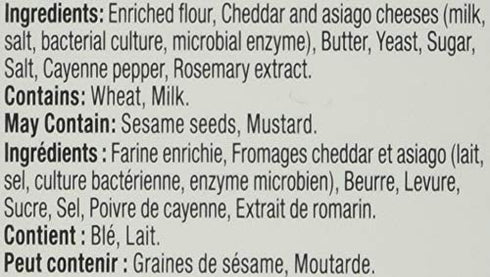 4.5 OZ JOHN MACYS Cheddar Asiago Cheesecrisps