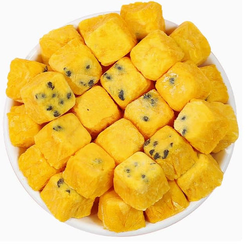 Freeze-Dried Passion Fruit Chunks 16oz/1 Pound Bulk Bag - Unsweetened Crunchy Tropical