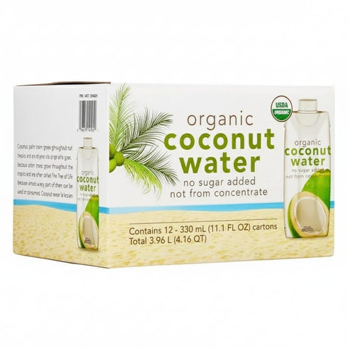 Generic Organic Coconut Water, 11.1 fl oz, 12-count, Organic Coconut Water, No sugar